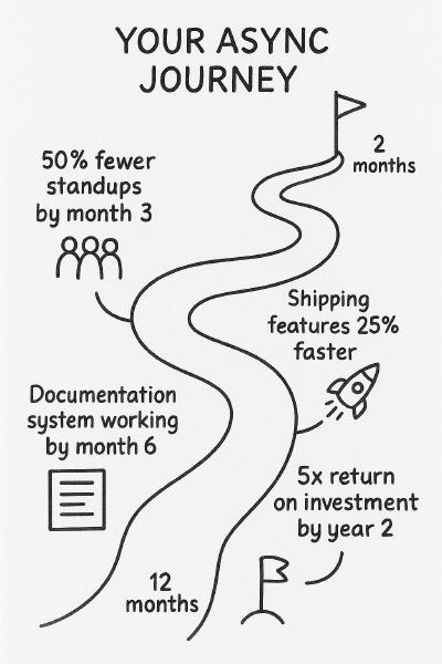 Your Async Journey Handwritten Timeline