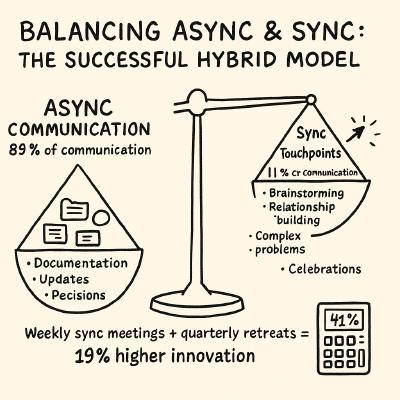 Hand-drawn balance scale with